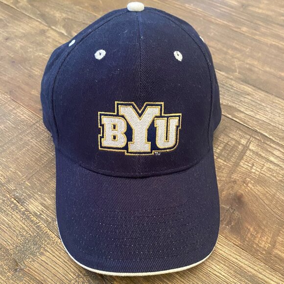 BYU Cougars Brigham Young University Signatures Baseball Cap Hat One Size OSFM - Picture 1 of 5